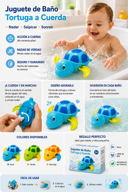 Tortugas de baño para niños